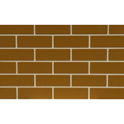 Мраморная термопанель «Шов белый, Кирпич Ral 1007»