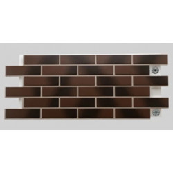 Клинкерная термопанель «Шоколад градиент»