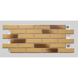 Клинкерная термопанель «Желтый фактурный»